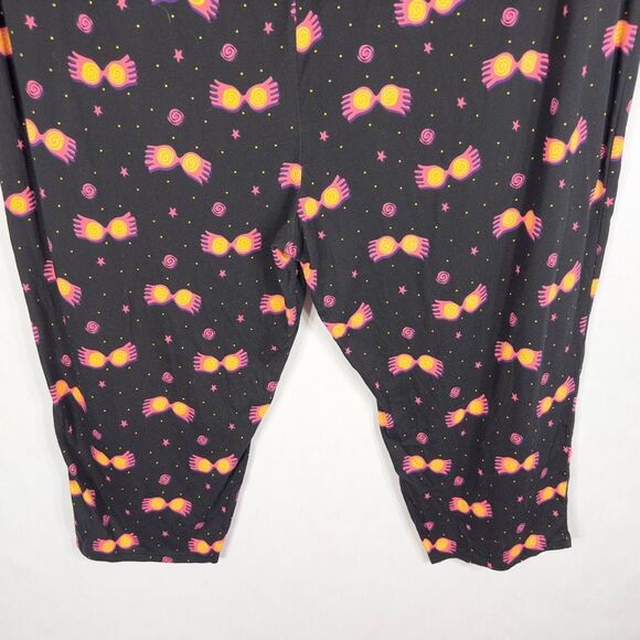 Torrid Plus Size 4X Pajama‎ Pants Harry Potter Sleep Crop Luna Glasses Black 572 - Picture 10 of 15